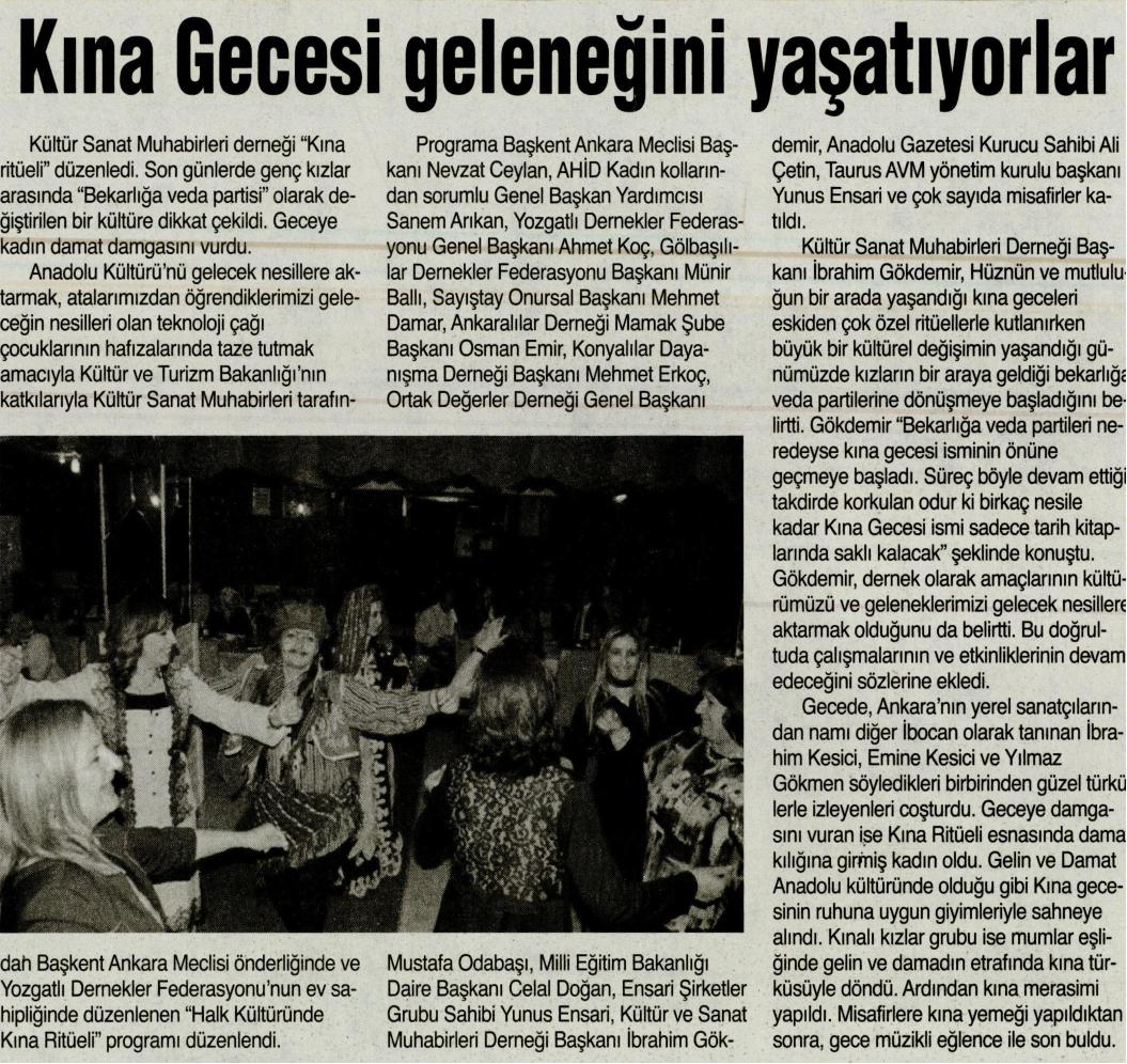 Kına Gecesi Geleneğini Yaşatıyorlar