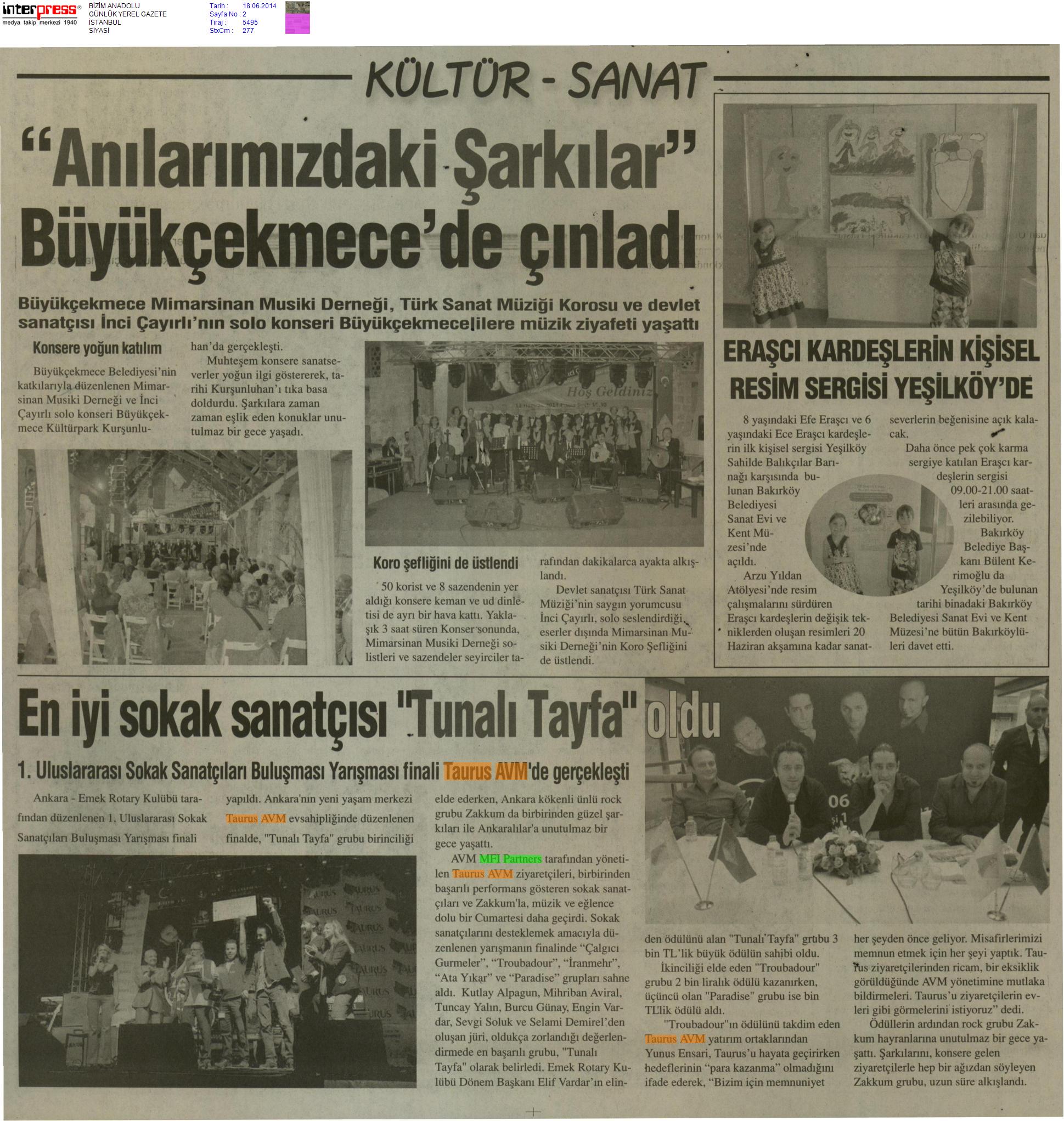 En İyi Sokak Sanatçısı Tunalı Tayfa Oldu