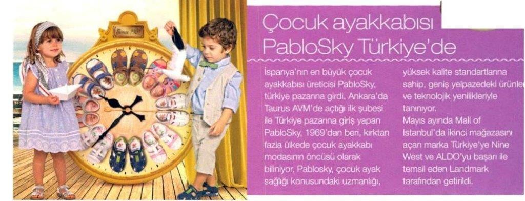 Çocuk ayakkabısı Pablosky Türkiye’de