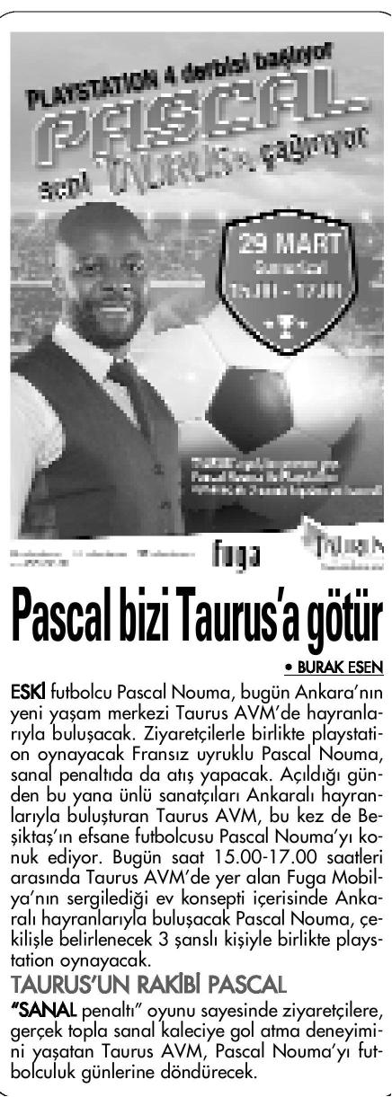 Pascal Bizi Taurus’a Götür