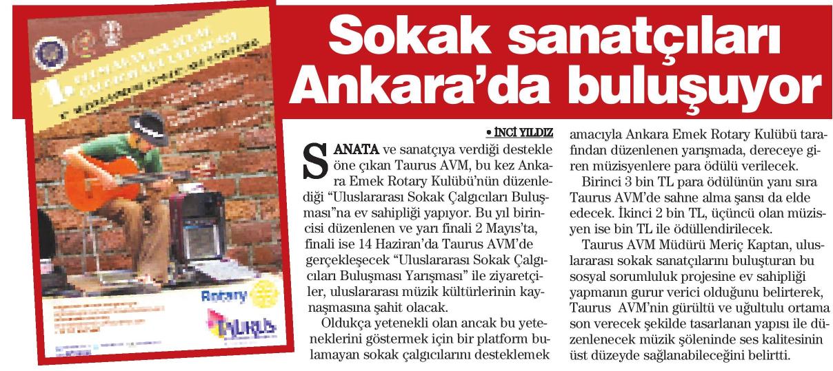 Sokak Sanatçıları Ankara’da Buluşuyor