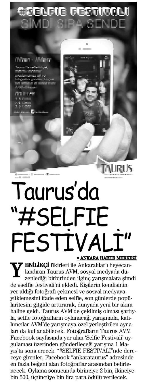 Taurus’da Selfie Festivali