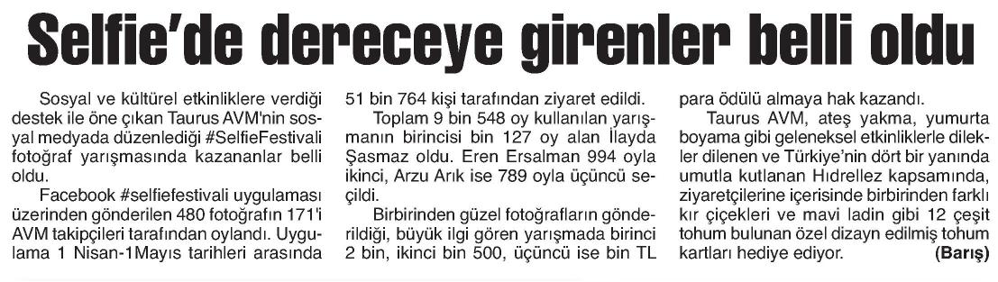 Selfie’de Dereceye Girenler Belli Oldu