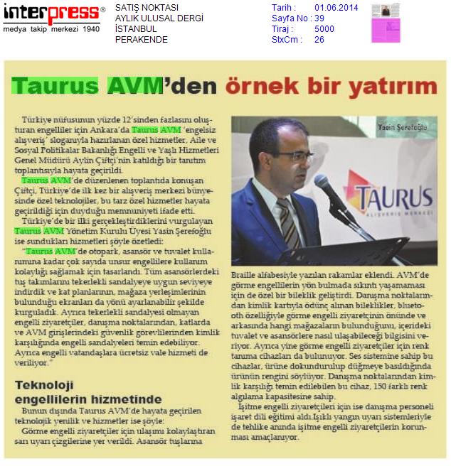 Taurus AVM’den Örnek Yatırım