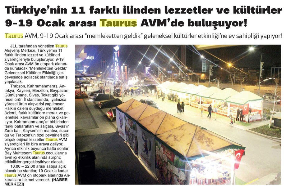”Türkiyenin 11 Farklı İlinden Lezzetler ve Kültürler”