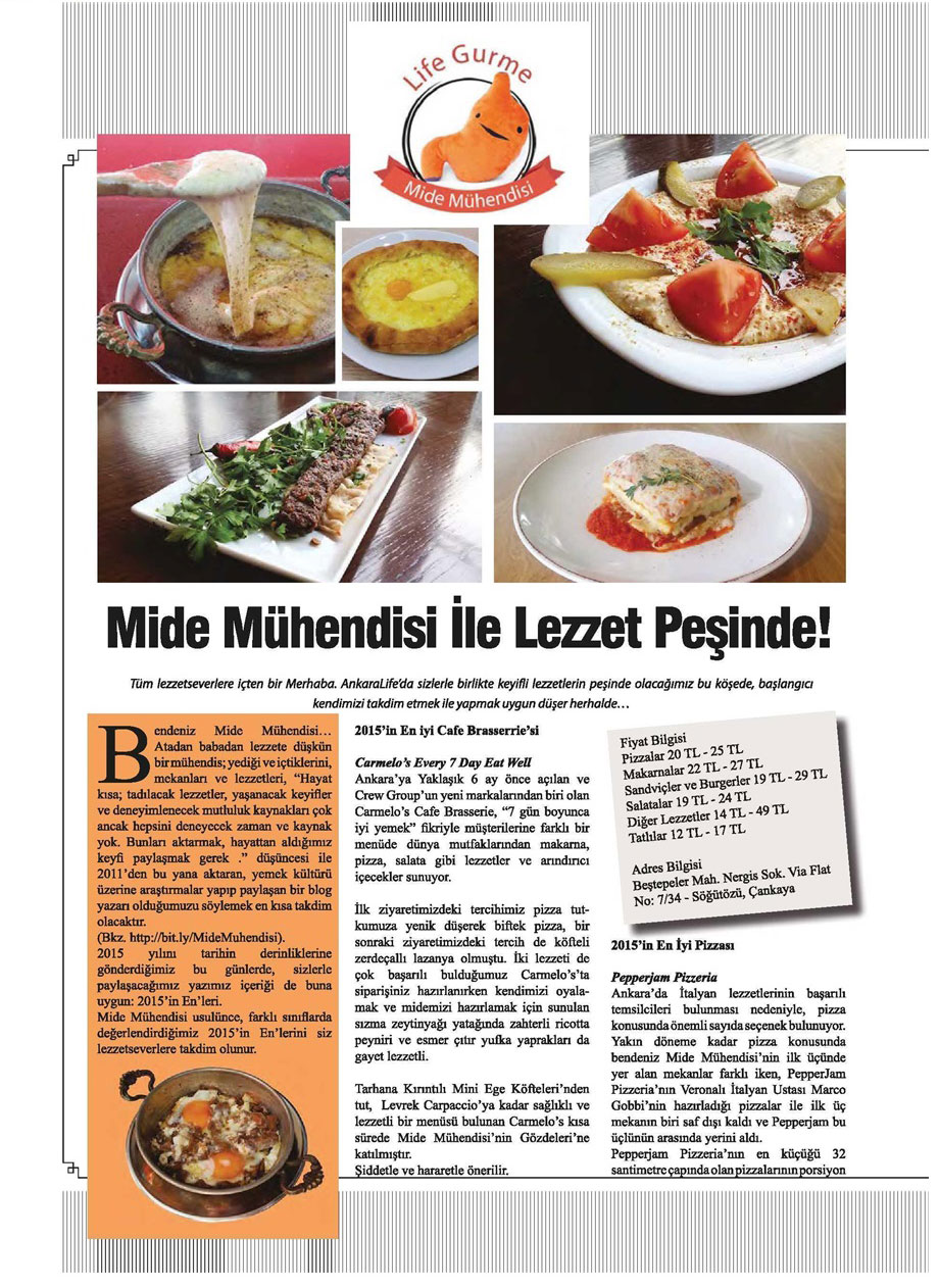 ”Mide Mühendisi Lezzet Peşinde”