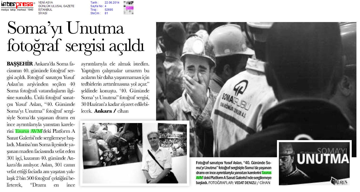 Soma’yı Unutma Fotoğraf Sergisi Açıldı