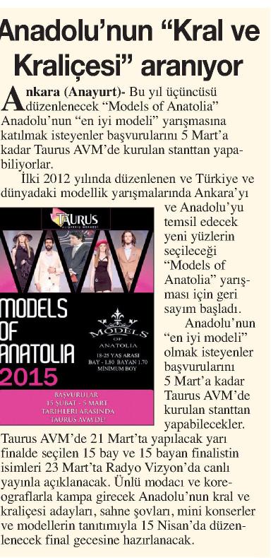 Anadolu’nun “Kral ve Kraliçesi” Aranıyor