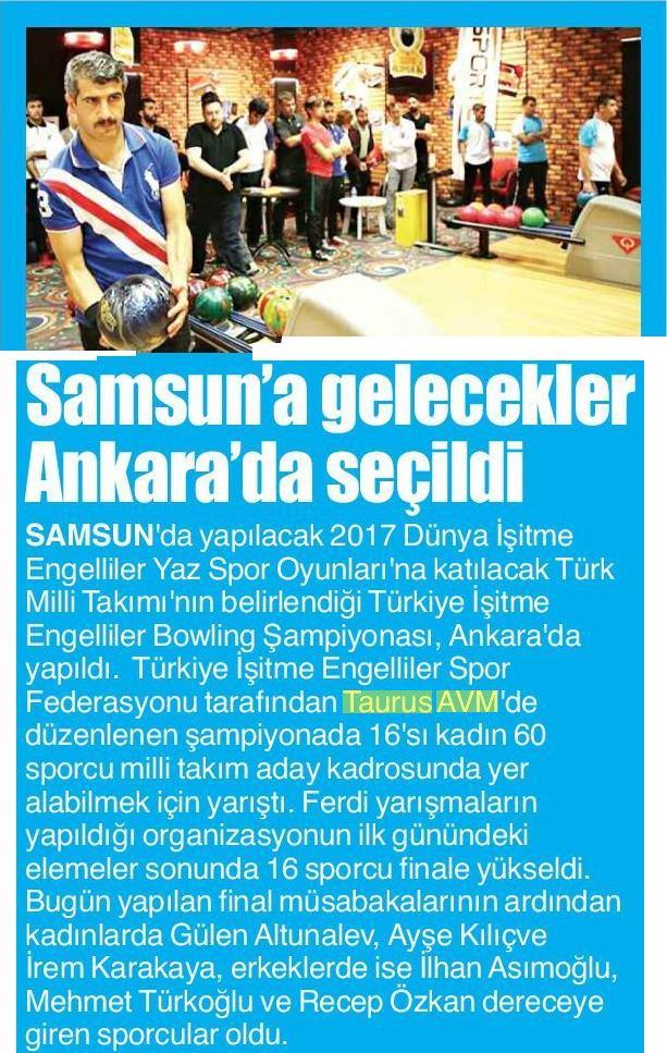 SAMSUN’A GELECEKLER ANKARA’ DA SEÇİLDİ