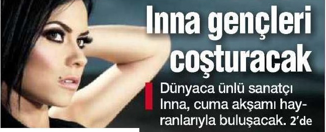“INNA GENÇLERİ COŞTURACAK”