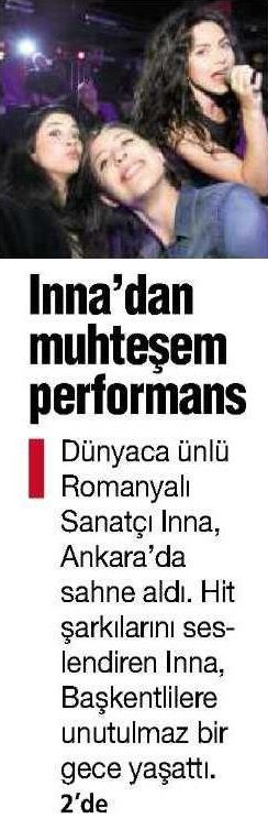 “INNA’ DAN MUHTEŞEM PERFORMANS”