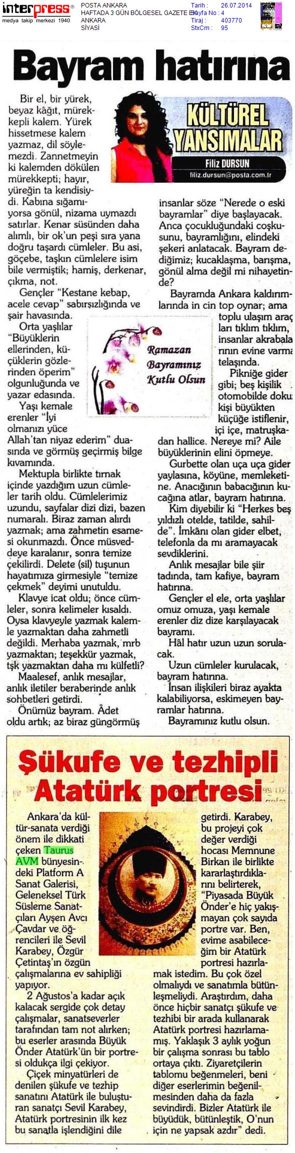 Şukufe ve Tezhipli Atatürk Portresi