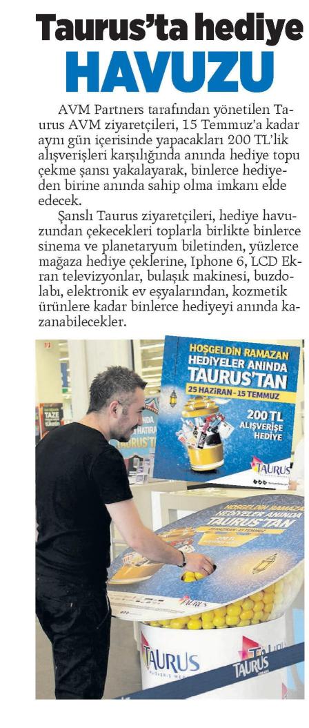 Taurus’ta Hediye Havuzu