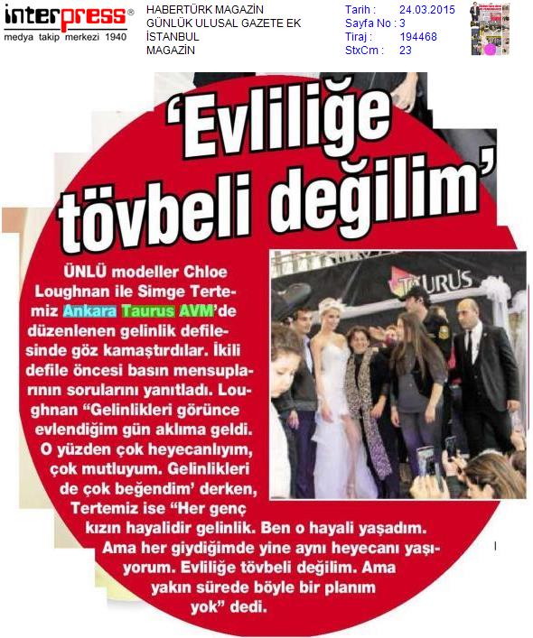 Ünlü Mankenler Sahneye Çıktı