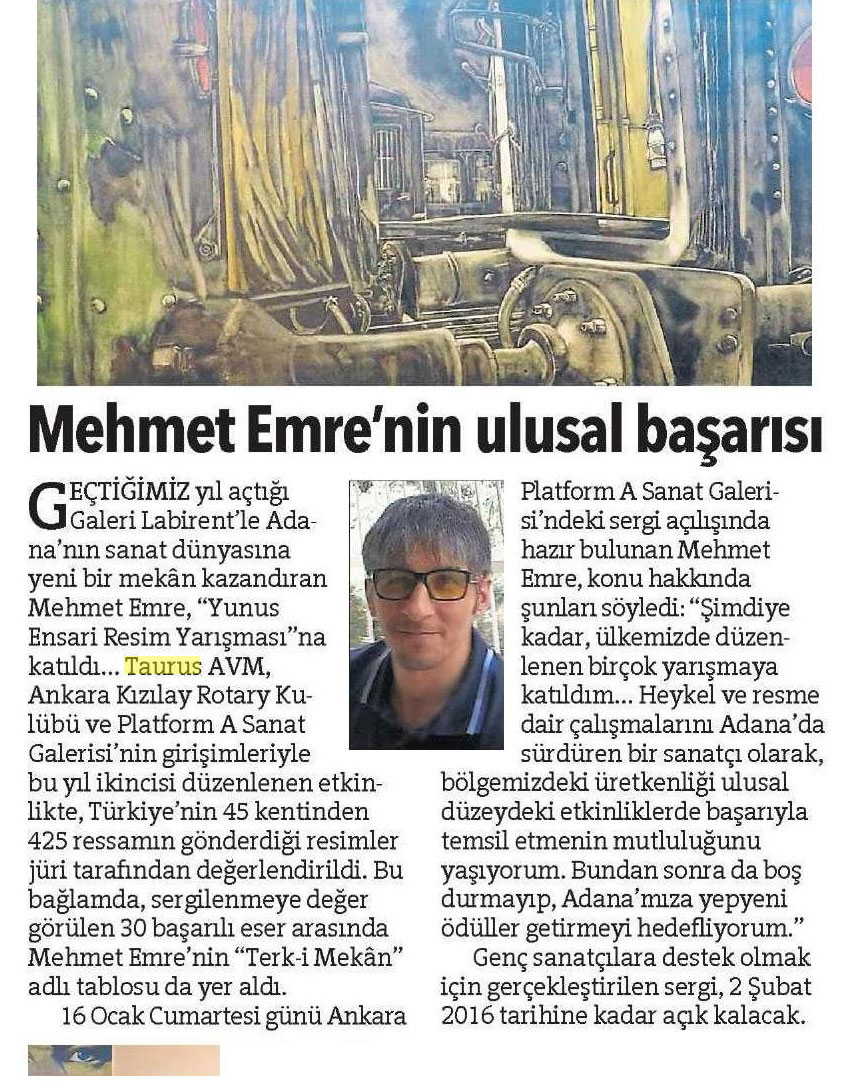 “Mehmet Emre’nin Ulusal Başarısı”