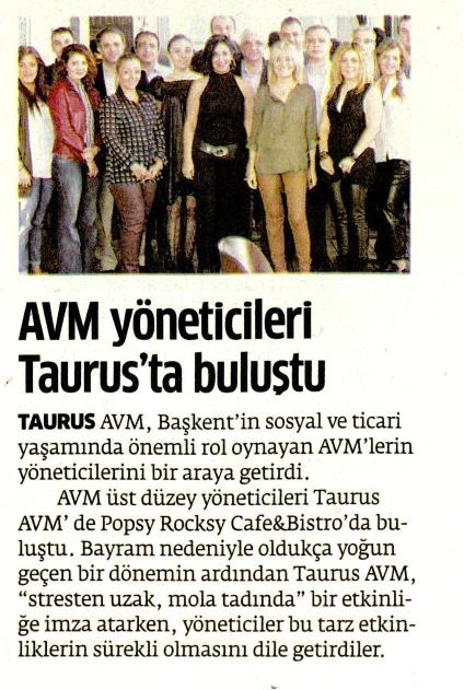 ”Avm yöneticileri Taurus’ta buluştu”