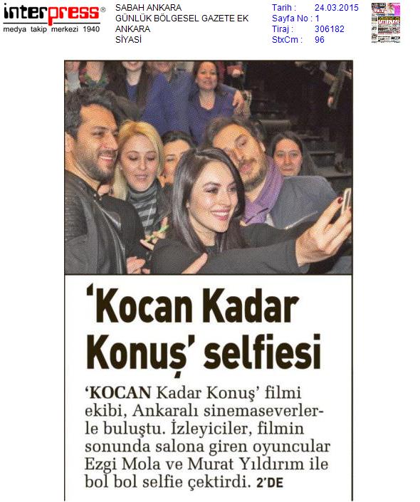 ‘Kocan Kadar Konuş’ Selfiesi